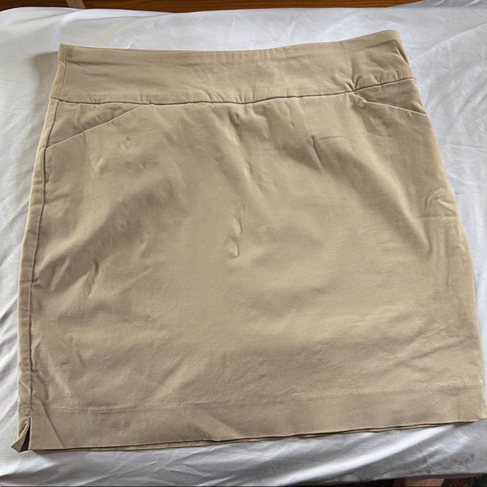 Charter Club Tan Mini Pencil Skirt Casual